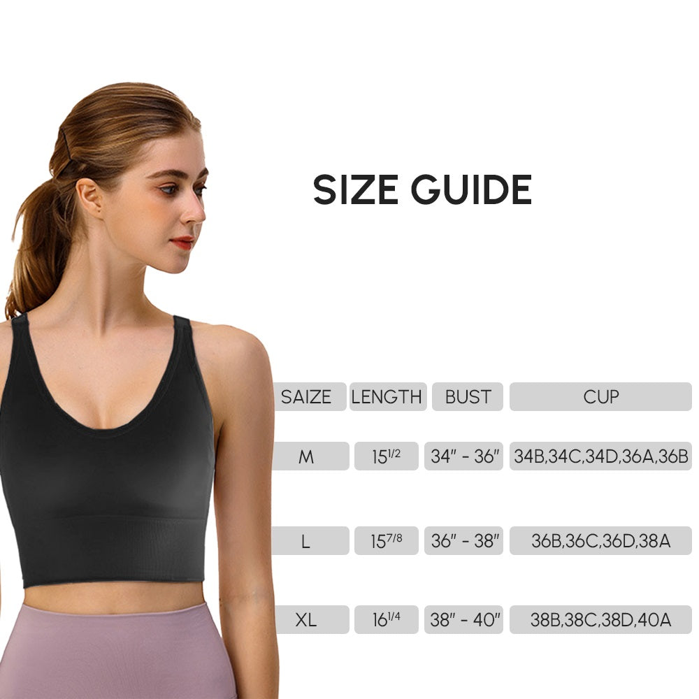 Womens Double Shoulder Strap Sports Bra