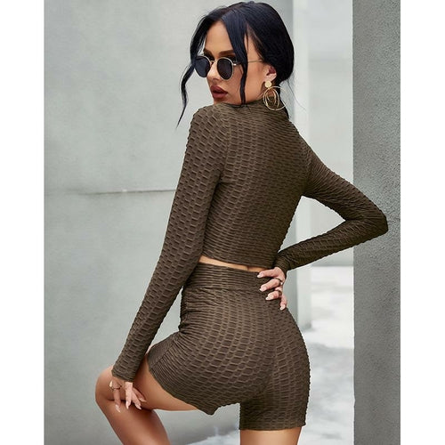 Leopard Print Two Piece Set