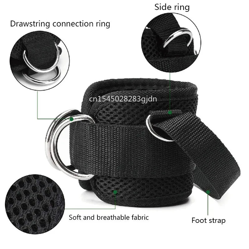 Adjustable 4 D-Ring Ankle Straps