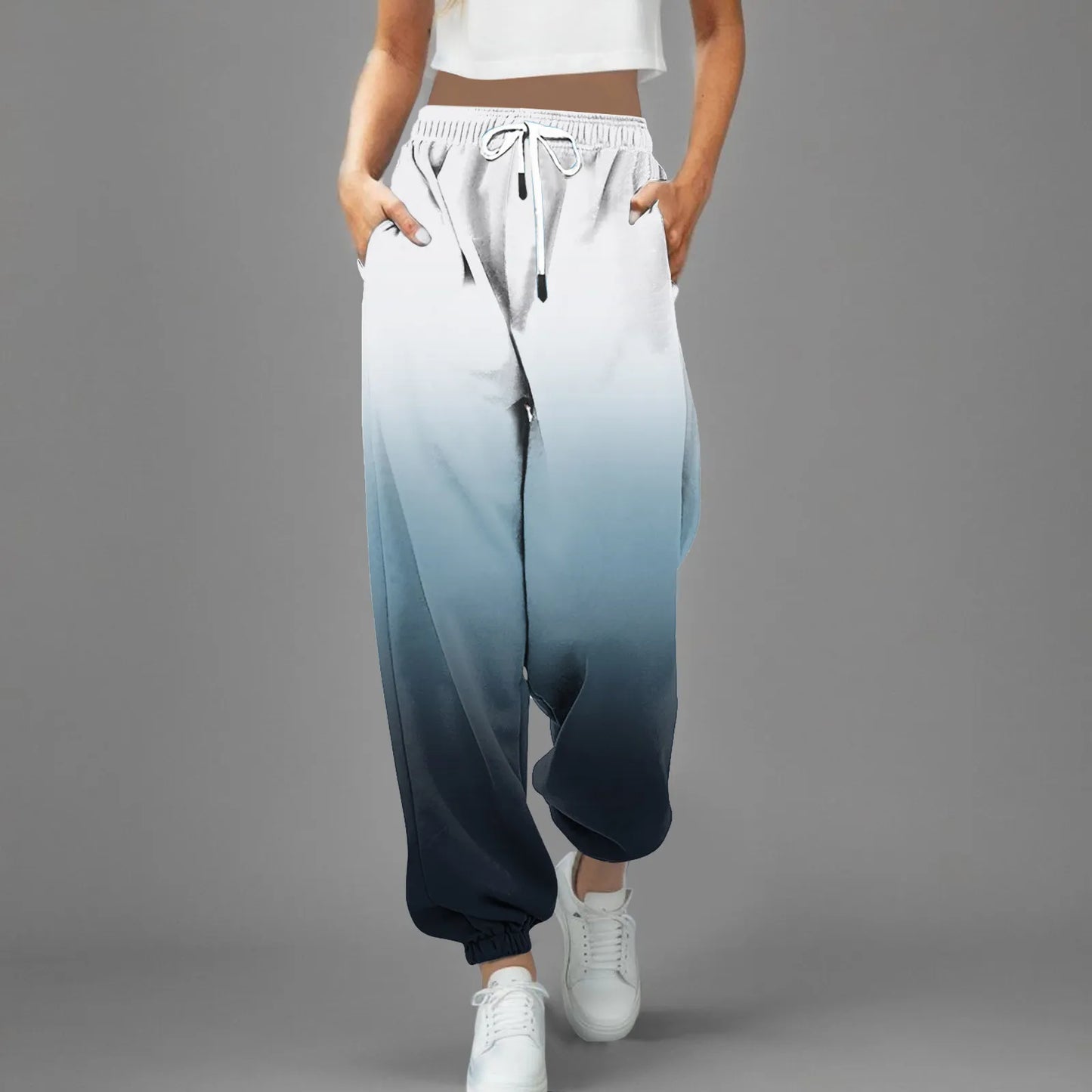 High Waist Parachute Sweatpants