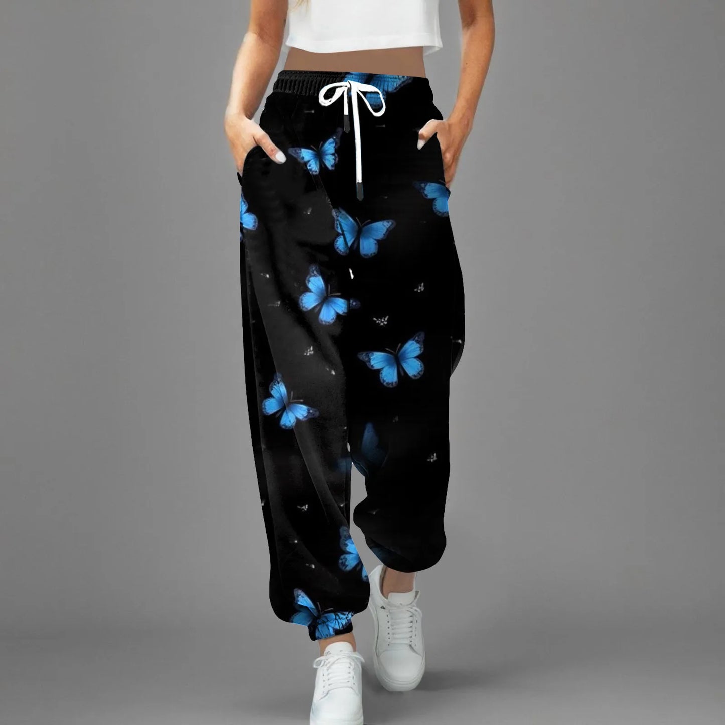 High Waist Parachute Sweatpants
