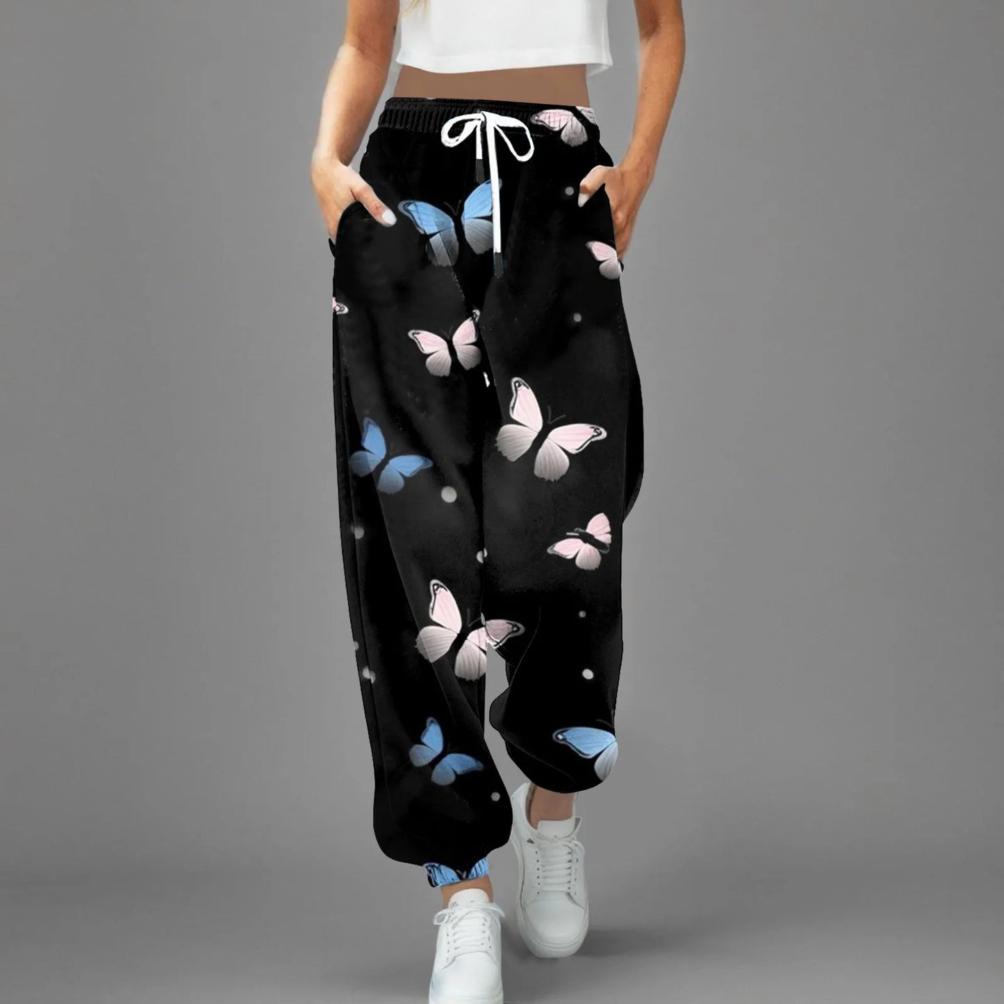 High Waist Parachute Sweatpants