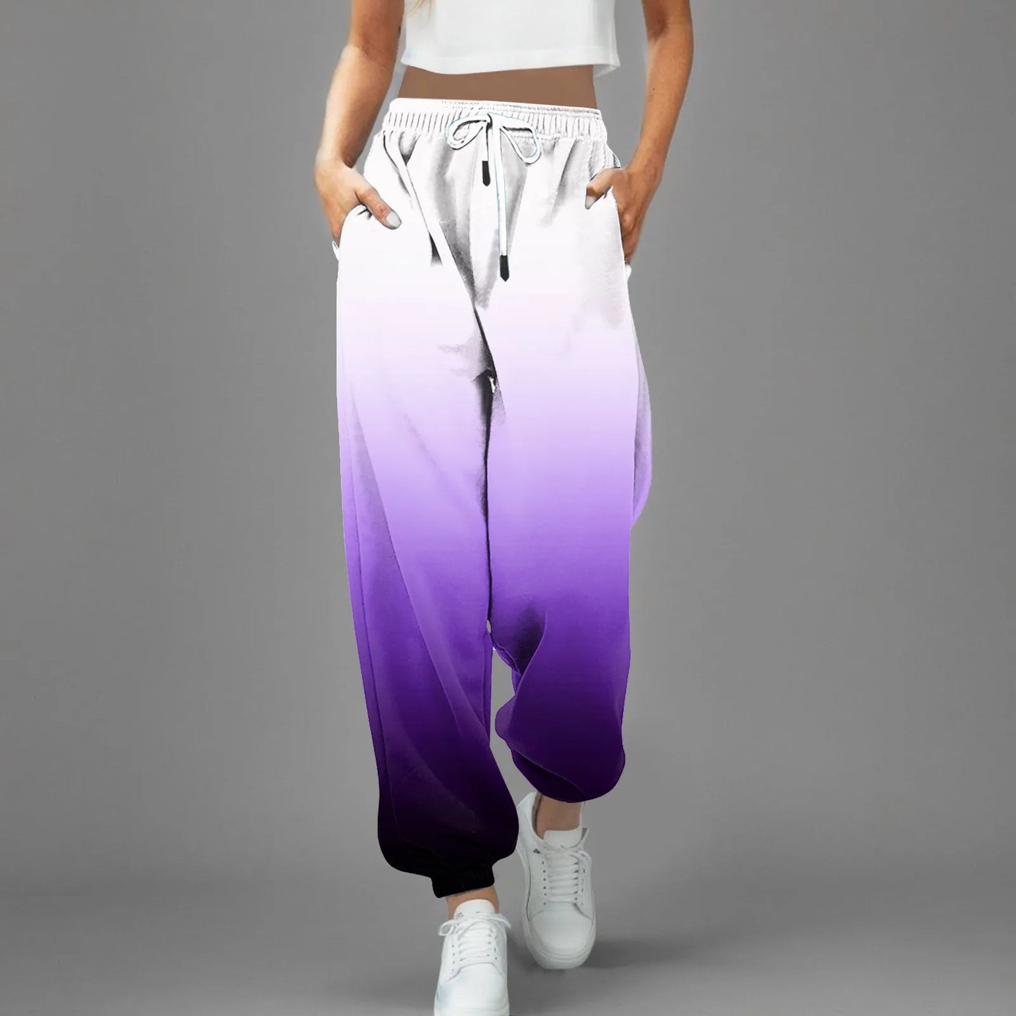 High Waist Parachute Sweatpants