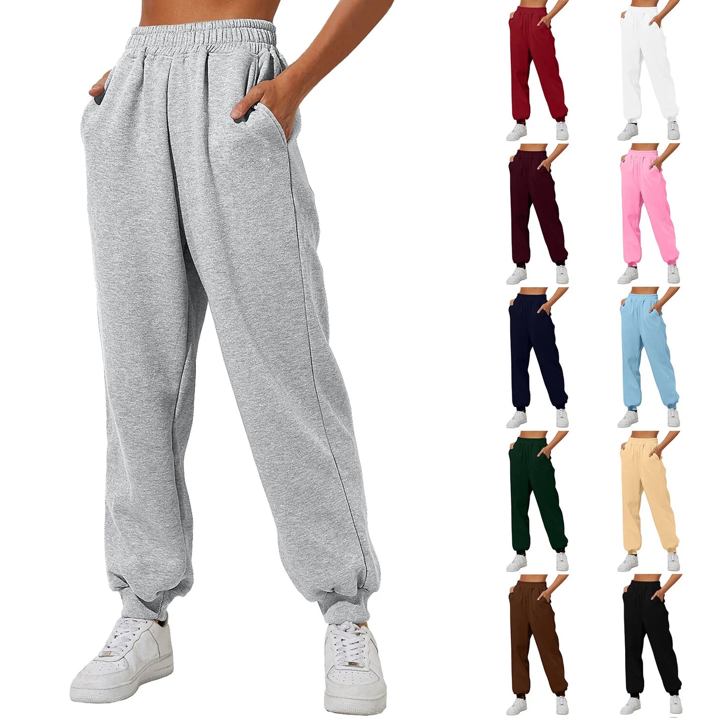 Gray Baggy Sweatpants