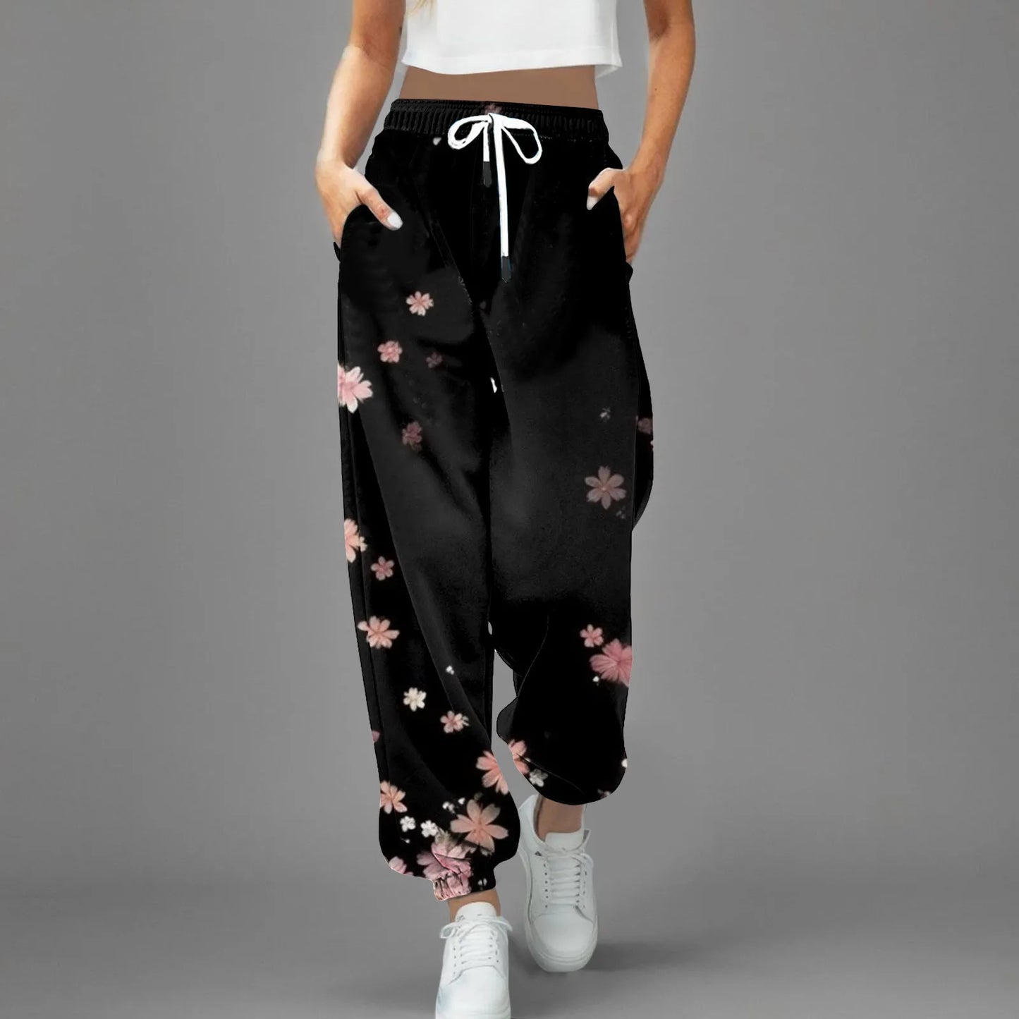 High Waist Parachute Sweatpants