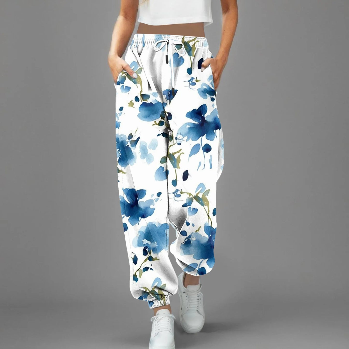 High Waist Parachute Sweatpants