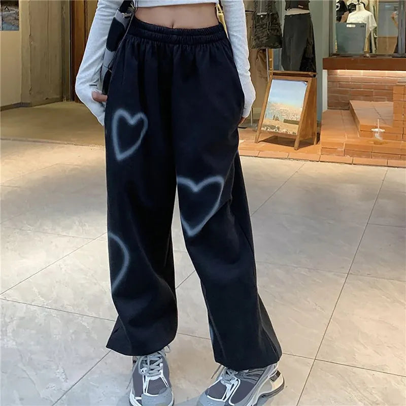 Heart Print Sweatpants