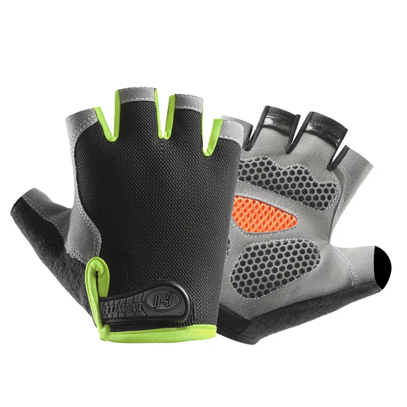 Gym Breathable Anti-Slip Half Finger Gloves