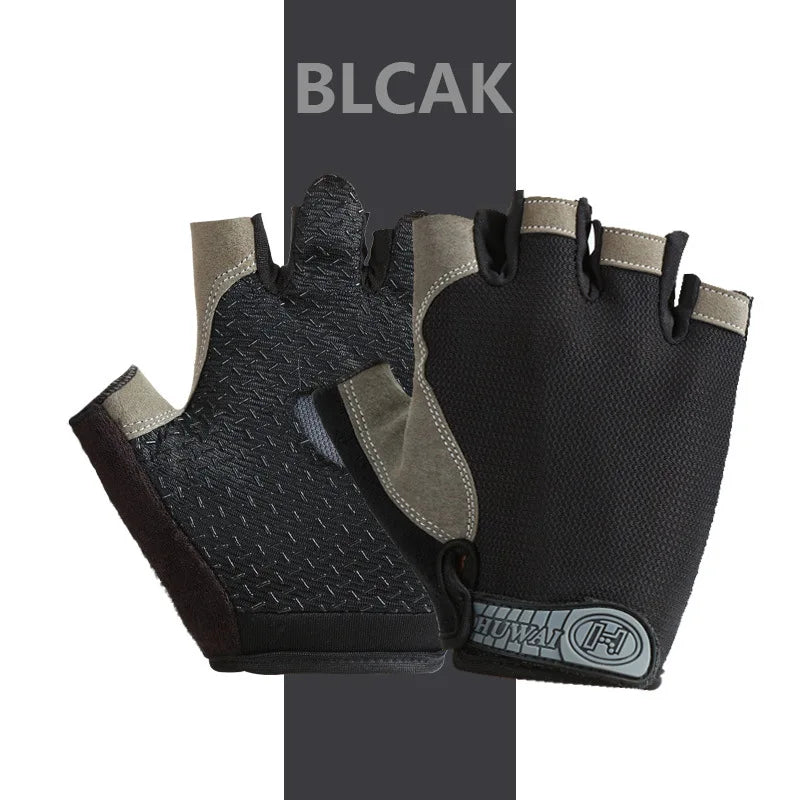 Gym Breathable Anti-Slip Half Finger Gloves