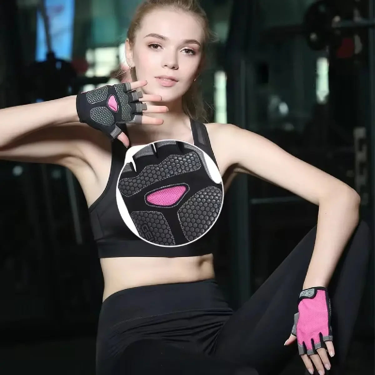 Gym Breathable Anti-Slip Half Finger Gloves