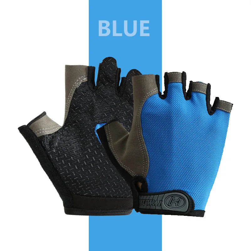 Gym Breathable Anti-Slip Half Finger Gloves