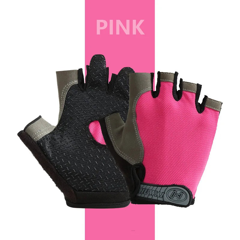 Gym Breathable Anti-Slip Half Finger Gloves