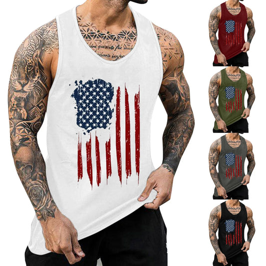 Independence Day Mens Sleeveless Shirt