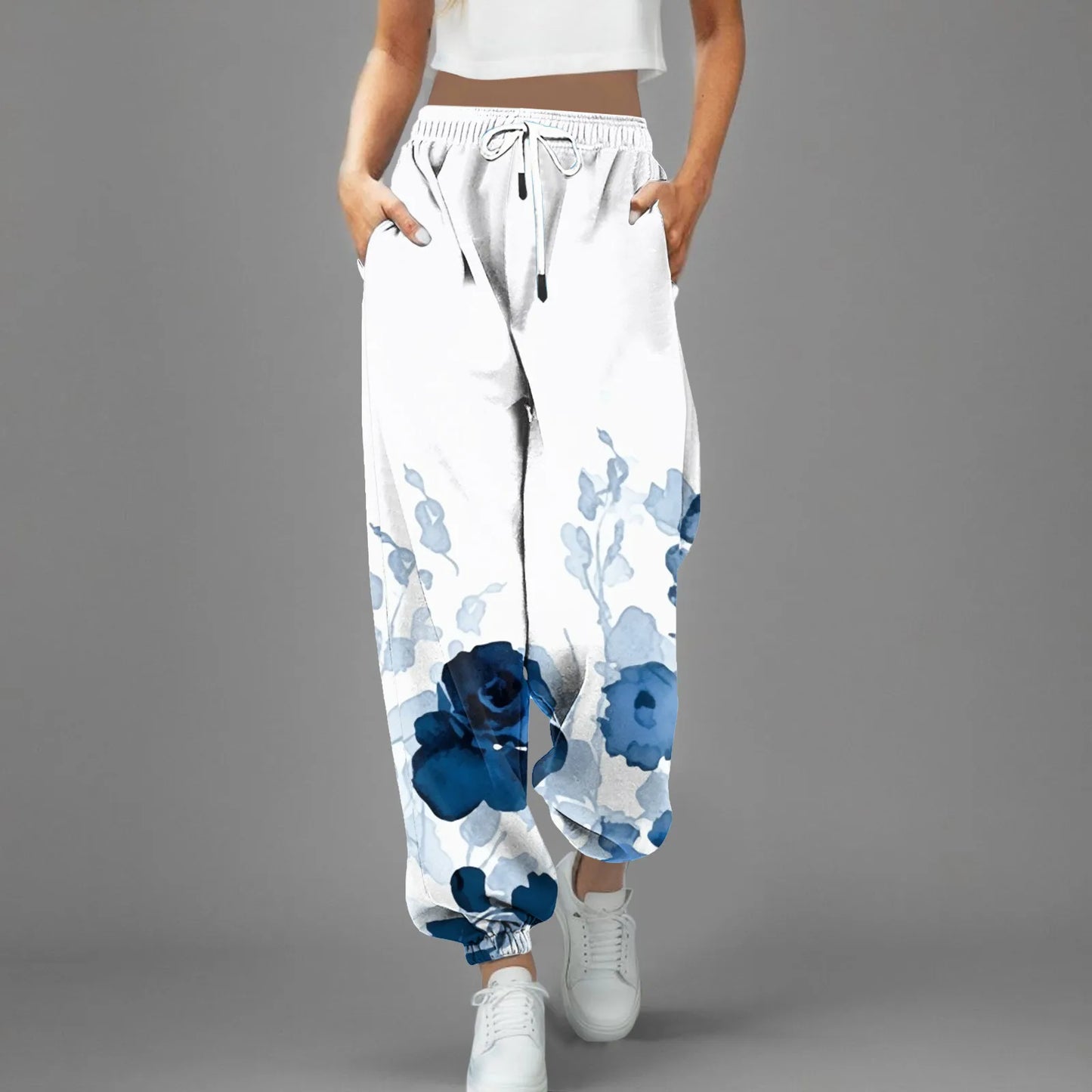 High Waist Parachute Sweatpants