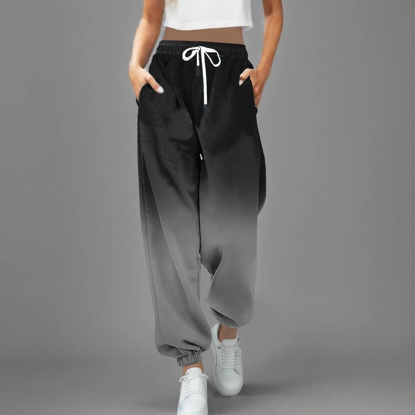 High Waist Parachute Sweatpants