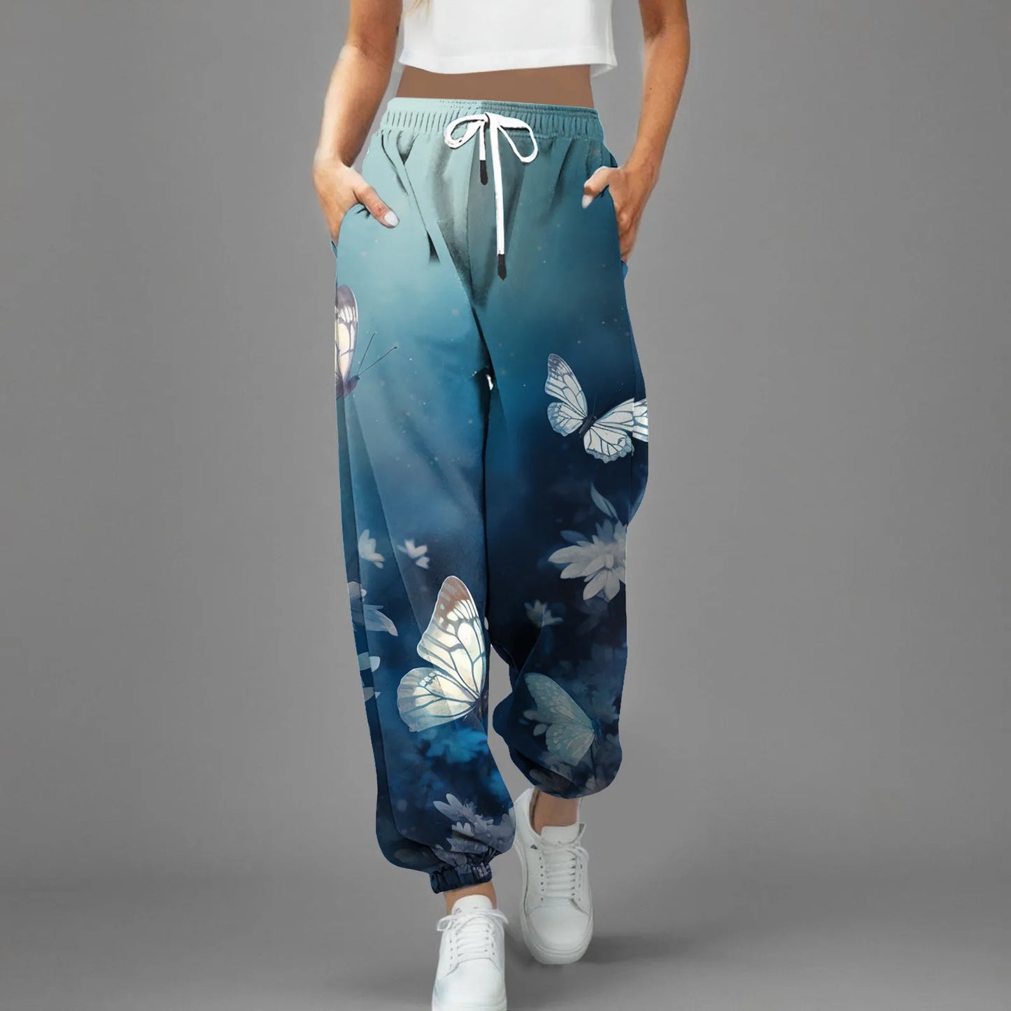 High Waist Parachute Sweatpants