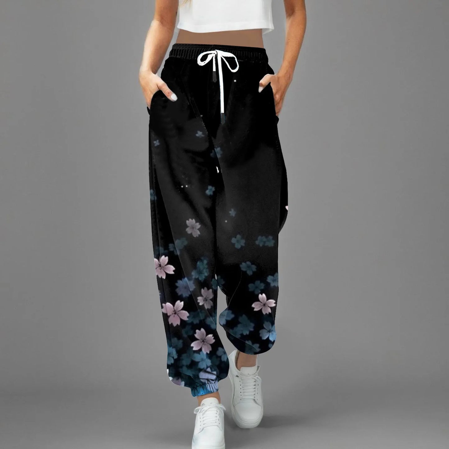 High Waist Parachute Sweatpants