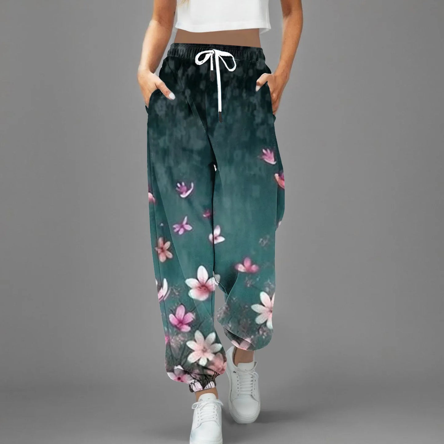 High Waist Parachute Sweatpants