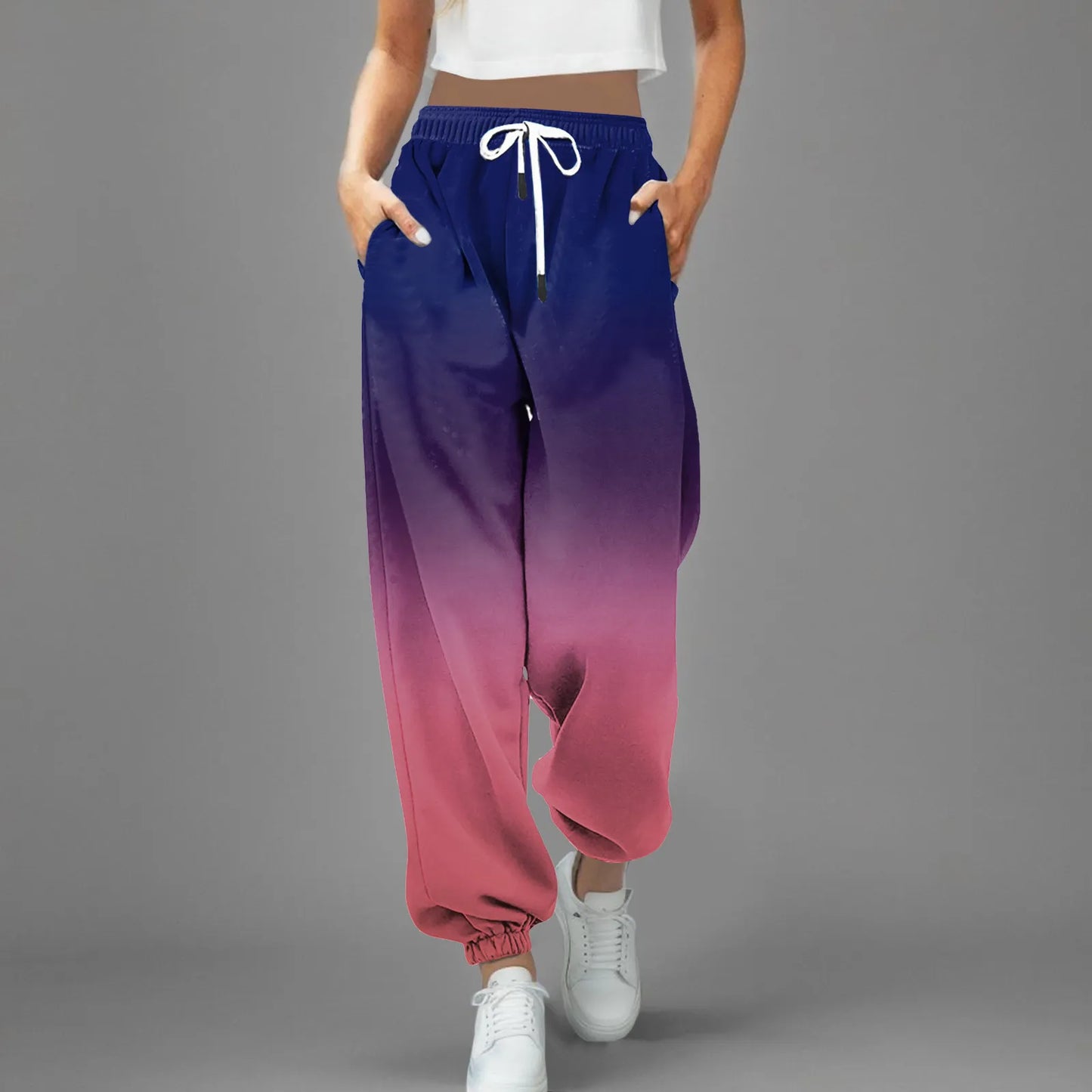 High Waist Parachute Sweatpants