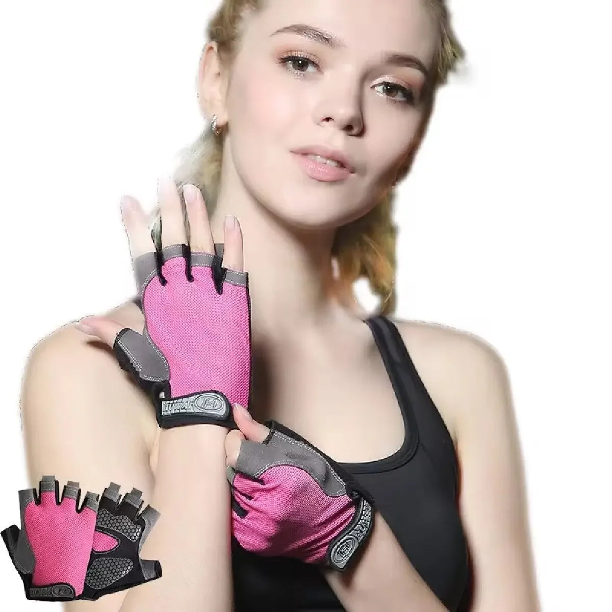 Gym Breathable Anti-Slip Half Finger Gloves